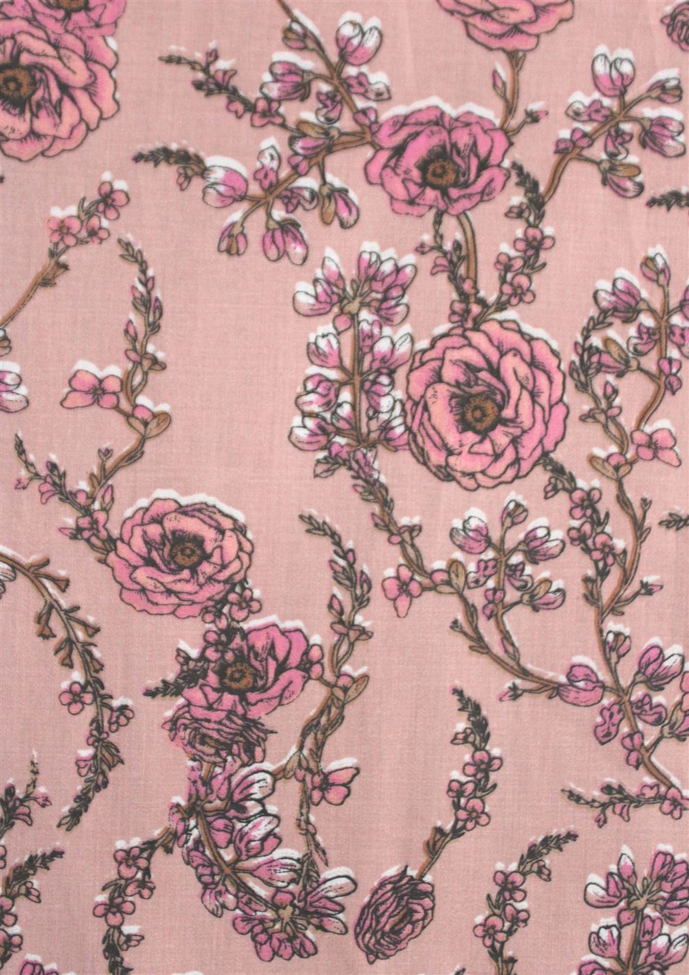Cotton satin printed fabric