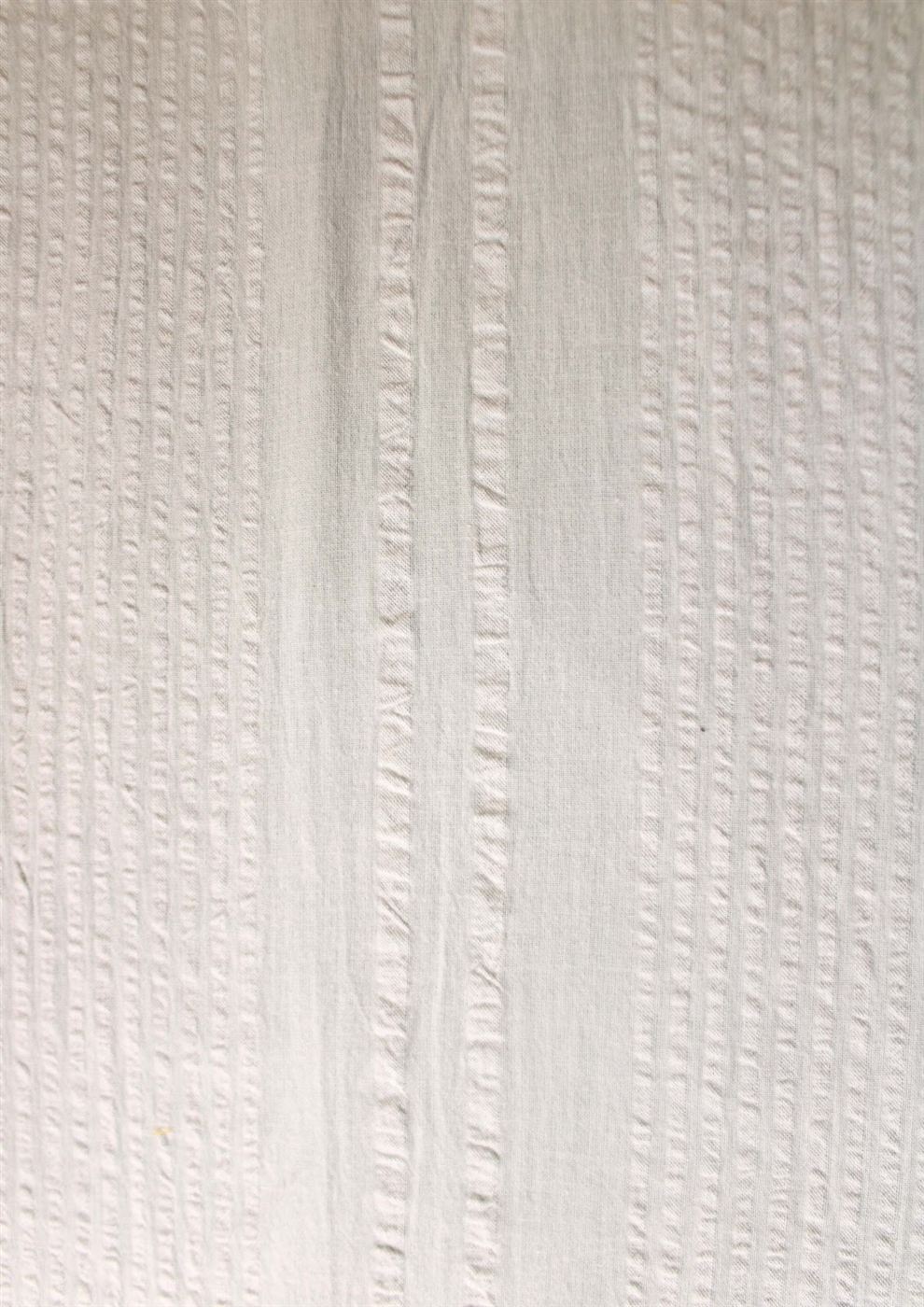 Dyed cotton seersucker fabric
