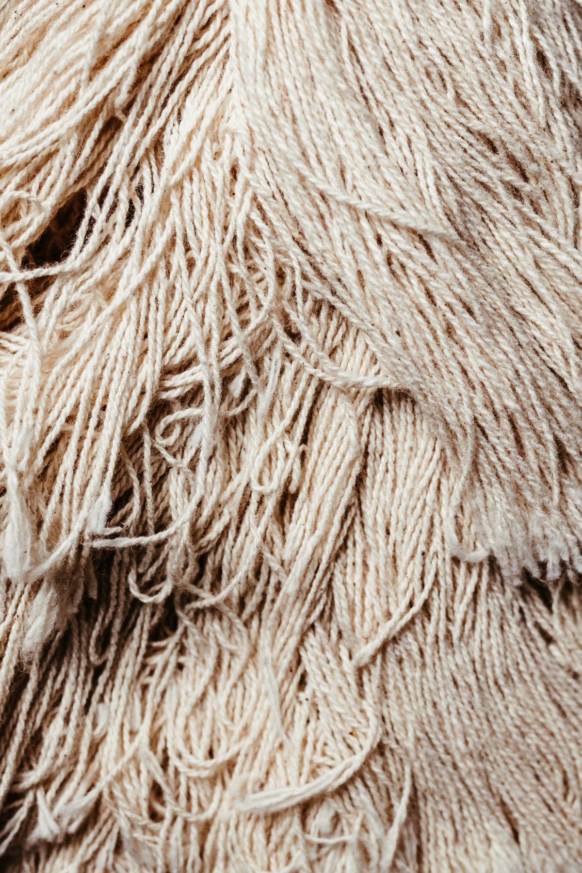 Natural fibre yarns ready for the loom